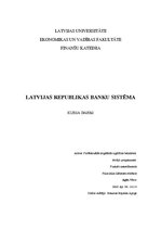 Referāts 'Latvijas Republikas banku sistēma', 1.