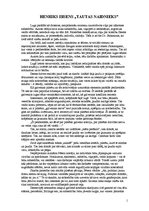 Eseja 'Henriks Ibsens "Tautas naidnieks"', 1.