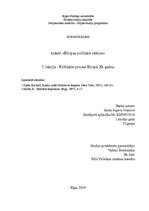 Konspekts 'Politiskie procesi Eiropā 20-tajos gados', 1.