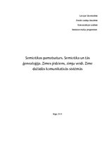Eseja 'Semiotika. Zīmes jēdziens, zīmju veidi. Zīme dažādās komunikatīvās sistēmās', 1.