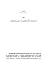 Referāts 'Alkoholisms un alkoholisma psihoze', 1.