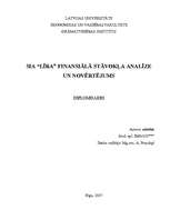 Diplomdarbs 'SIA "Līra" finansiālā stāvokļa analīze un novērtējums', 1.