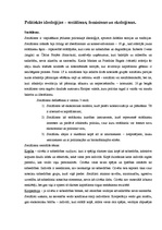 Konspekts 'Politiskās ideoloģijas – sociālisms, feminisms un ekoloģisms', 1.