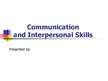Prezentācija 'Communication and Interpersonal Skills', 1.