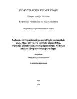 Konspekts 'Galvenie vērtspapīru tirgu regulējošie normatīvie akti', 1.