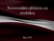 Prezentācija 'Suverenitātes jēdziens un struktūra', 1.