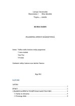Referāts 'Praiminga efekts mārketingā', 1.