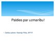 Prezentācija 'Virtuālās realitātes brilles kā fobiju pārvarēšanas līdzeklis', 10.