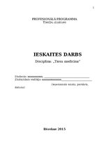 Konspekts 'Tiesu medicīna', 1.