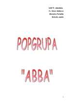 Referāts 'ABBA', 1.