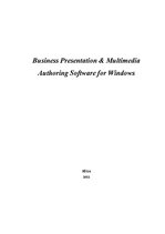 Referāts 'Biznesa prezentāciju un multimediju autorēšanas programmatūra', 1.