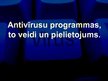 Prezentācija 'Antivīrusu programmas, to veidi un pielietojums', 1.