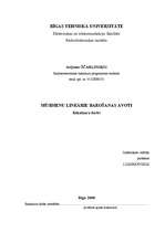 Diplomdarbs 'Mūsdienu lineārie barošanas avoti', 1.