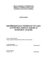 Referāts 'Drošības tendences Tuvajos Austrumos: Libānas - Izraēlas konfliktu analīze', 1.