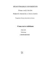 Konspekts 'Cenas un to veidošana', 1.