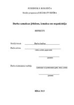 Referāts 'Darba samaksas jēdziens, izmaksa un organizācija', 1.