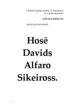 Referāts 'Hosē Davids Alfaro Sikeiross', 1.