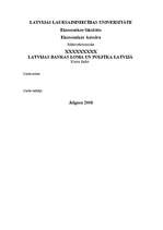 Referāts 'Latvijas Bankas loma un politika Latvijā ', 1.