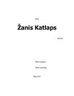 Referāts 'Žanis Katlaps', 1.
