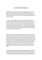 Konspekts 'Life and Career of Edgar Allan Poe', 1.