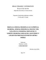 Konspekts 'Pirkšanas lēmuma pieņemšana kā patērētāja problēma', 1.