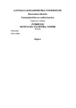 Referāts 'Motivācija, tās būtība un nozīme', 1.