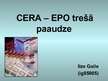 Prezentācija 'CERA – EPO trešā paaudze', 1.