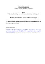 Eseja 'Klasiskās demokrātijas un republikāniskās demokrātijas salīdzinājums', 1.