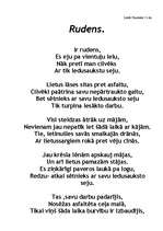 Eseja 'Dzejolis "Rudens"', 1.