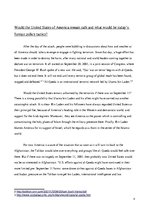 Eseja 'A World without September 11, 2001', 4.