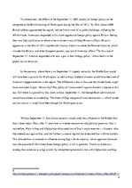 Eseja 'A World without September 11, 2001', 6.