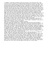 Eseja 'Nostalgic description of childhood mischief', 1.