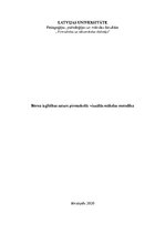 Konspekts 'Bērna izglītības saturs pirmsskolā: vizuālās mākslas metodika', 1.