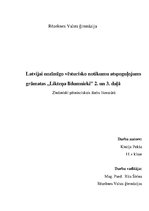 Referāts 'Latvijai nozīmīgo vēsturisko notikumu atspoguļojums grāmatas "Likteņa līdumnieki', 1.