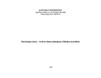 Konspekts 'Patstāvīgais darbs – izvērsts dienas plānojums (Mūzikas metodikā)', 1.