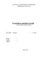 Referāts 'Noziedzības statistika Latvijā', 1.