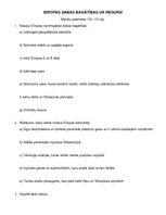 Konspekts 'Eiropas dabas bagātības un resursi', 1.