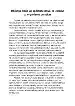 Eseja 'Dopings', 1.