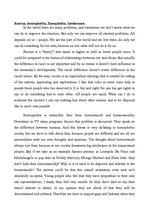 Eseja 'Racism, Homophobia, Xenophobia, Intolerance', 1.