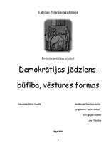 Referāts 'Demokrātijas jēdziens, būtība, vēstures formas', 1.