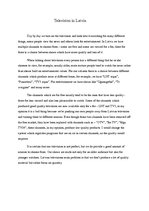Eseja 'Television in Latvia', 1.
