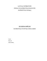 Konspekts 'Izliektas spēles', 1.