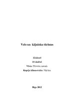 Referāts 'Velo un kājnieku tūrisms', 1.