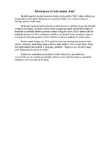 Eseja 'Recenzija par A.Upīša romānu „Zelts”', 1.