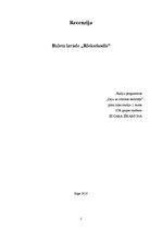 Eseja 'Recenzija par baleta izrādi "Riekstkodis"', 1.