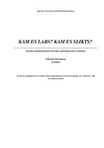 Prakses atskaite 'Klases audzināšanas stunda. Draudzīga skola', 1.