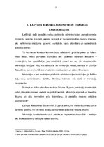 Referāts 'Latvijas Repulikas ministriju vispārējs raksturojums', 3.