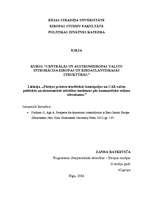 Konspekts 'Postkomunistisko valstu pārejas procesu teorētiskie skaidrojumi', 1.