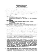 Konspekts 'Senās Romas literatūra', 1.