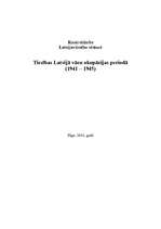 Referāts 'Tiesības Latvijā vācu okupācijas periodā (1941 – 1945)', 1.